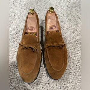 Carmine Brown Suede Loafers
